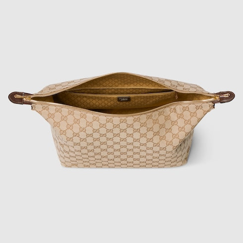 Brera medium crossbody bag - sand and brown GG canvas