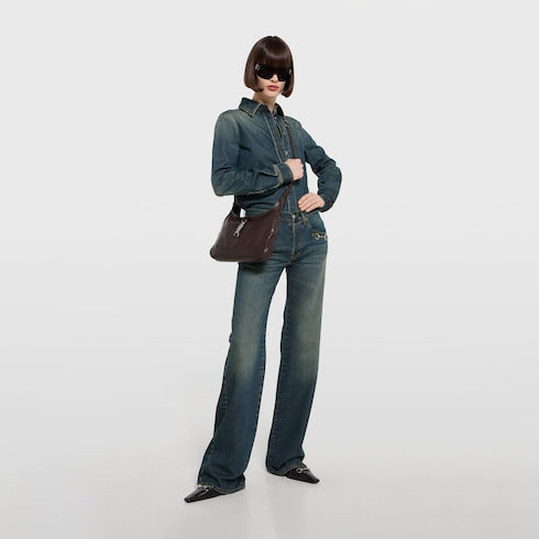 Gucci Jackie 1961 medium shoulder bag - dark brown leather