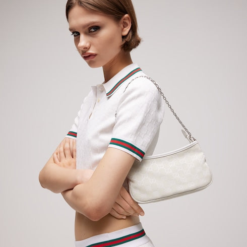 Gossip small shoulder bag - ivory GG canvas