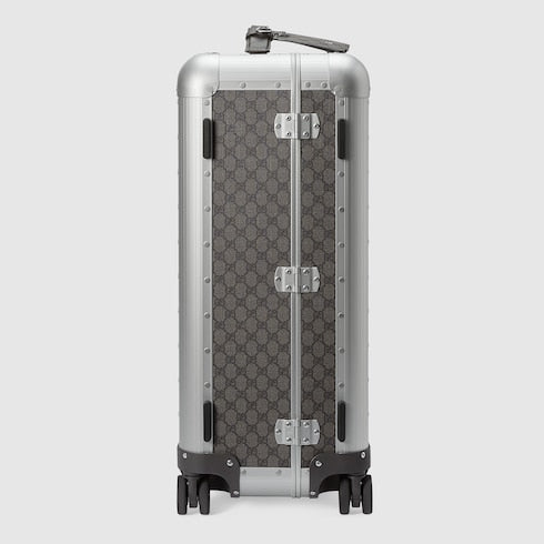 Gucci Porter medium trolley - grey and black Supreme