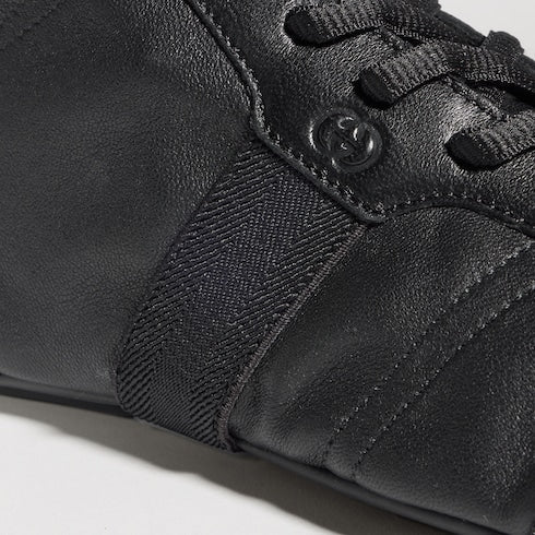 Women's Flex high-top sneaker - black leather
