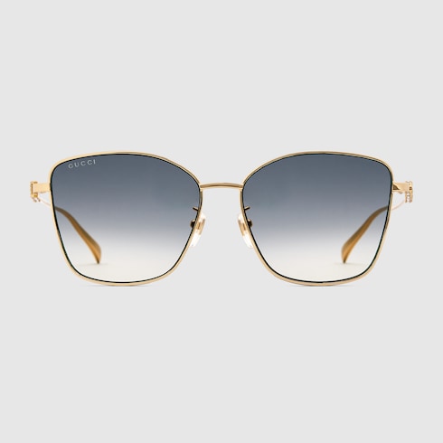 Specialized fit butterfly sunglasses - yellow gold-toned