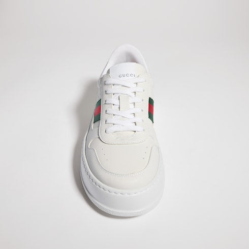 Women's chunky sneaker - white leather