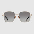 Square frame sunglasses - gold