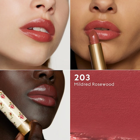 134 'Clara Chestnut', Rouge à Lèvres Voile Lipstick - 203 Mildred Rosewood