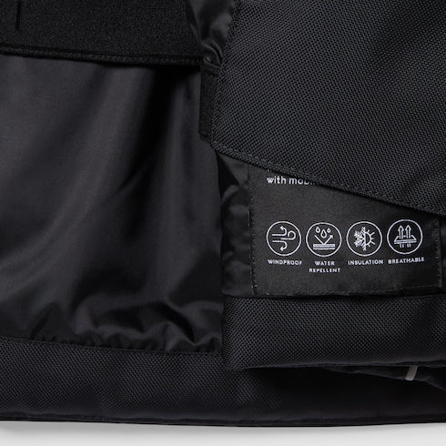 GG technical fabric jacquard jacket - black