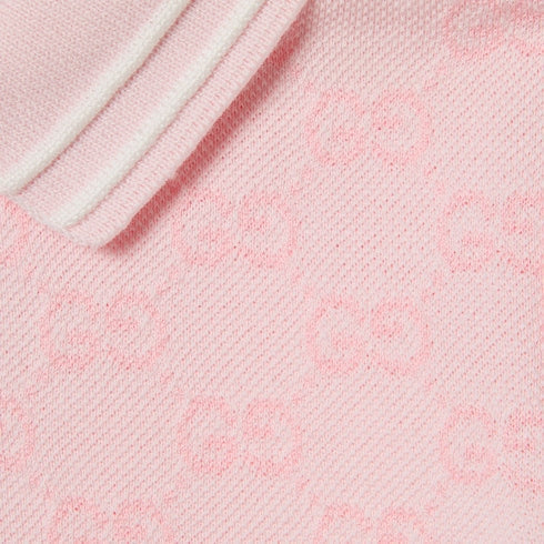 Baby GG cotton polo shirt - light pink