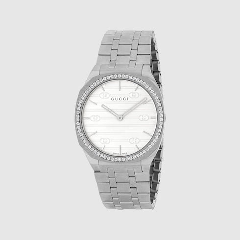 GUCCI 25H watch, 34mm - steel
