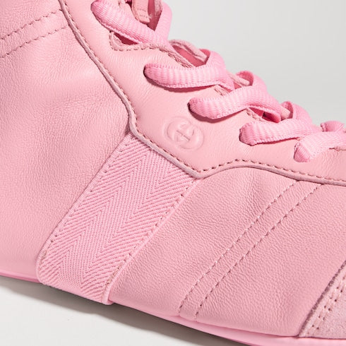 Women's Flex high-top sneaker - pink leather
