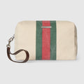 Positano small pouch - ivory canvas