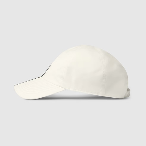 Cotton baseball hat with Web - white