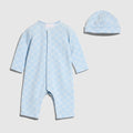 Baby GG cotton piquet gift set - light blue