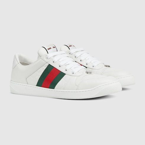 Men's Screener sneaker - white leather