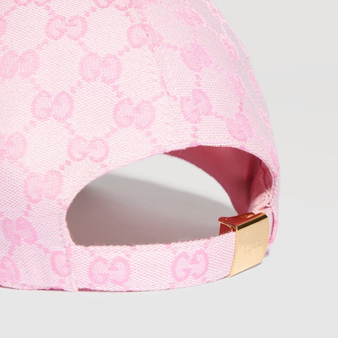 GG cotton canvas baseball hat - light pink