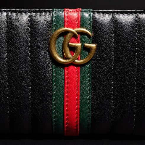 GG Marmont small wallet - black leather