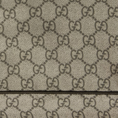 GG Supreme print silk shorts - beige and ebony