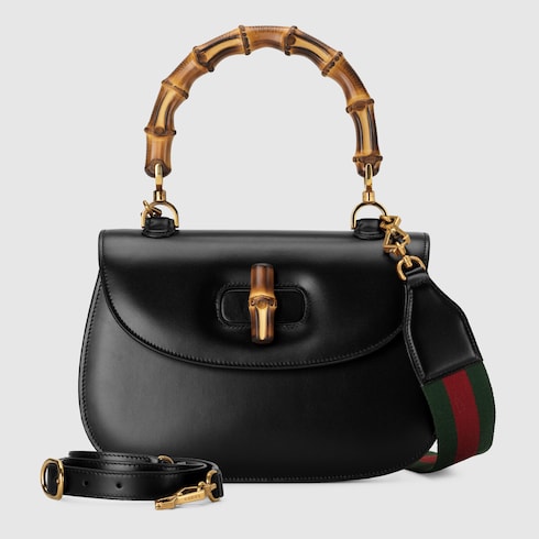 Gucci Bamboo 1947 medium bag - black leather