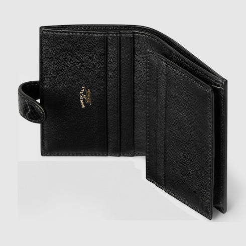Gucci Jackie python medium wallet - black