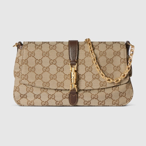 Gucci Aperitivo medium shoulder bag - sand and brown GG canvas