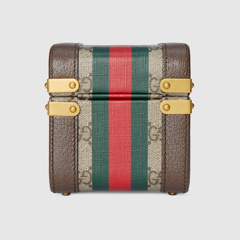Gucci Savoy mini rigid beauty case - beige and ebony Supreme