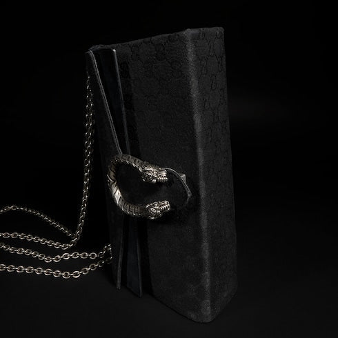 Dionysus medium shoulder bag - black GG canvas
