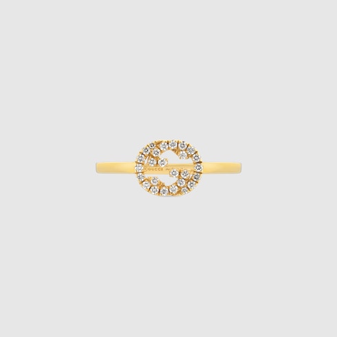 Gucci Interlocking diamond 18k ring - 18k yellow gold