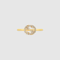 Gucci Interlocking diamond 18k ring - 18k yellow gold