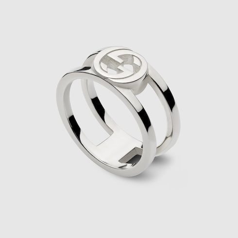 Gucci Interlocking wide ring - 925 sterling silver