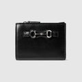 Small wallet with Horsebit - black leather