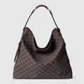 Gucci Beatrix large tote bag - brown and dark brown GG canvas