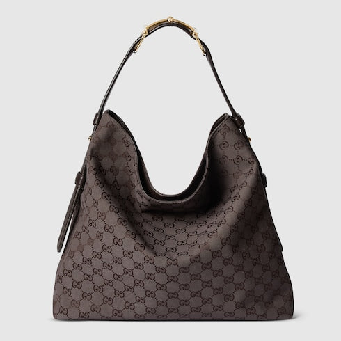 Gucci Beatrix large tote bag - brown and dark brown GG canvas