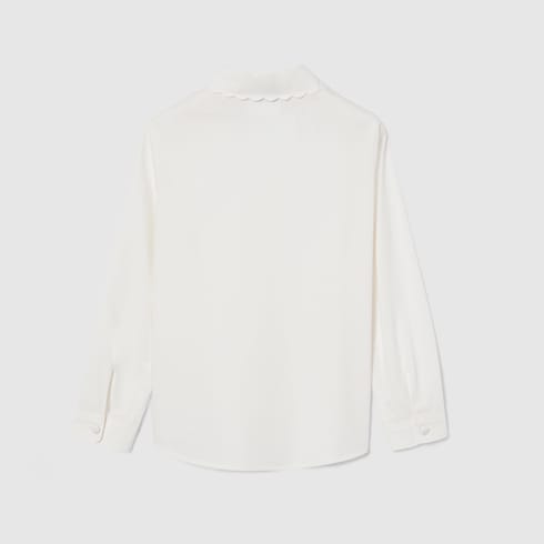 Children's cotton shirt - white