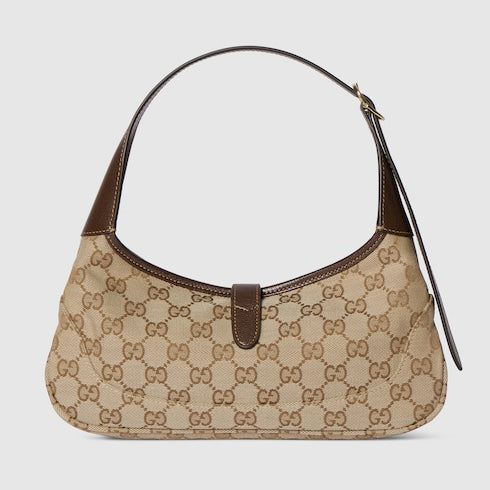 Jackie Slim medium shoulder bag - sand and brown GG canvas