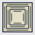 Printed silk twill carré - ivory