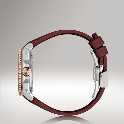 Gucci Dive watch, 36mm - burgundy rubber