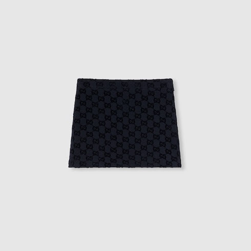 Children's GG neoprene mini skirt - dark blue