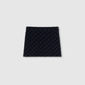 Children's GG neoprene mini skirt - dark blue