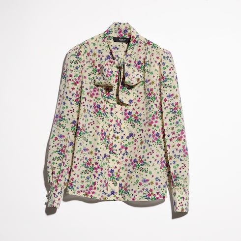 Printed silk shirt - multicolor
