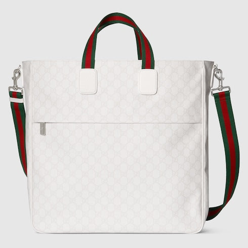 Large crossbody bag - white GG Supreme