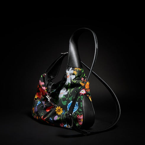 Gucci Jackie 1961 medium shoulder bag - black and multicolor nylon