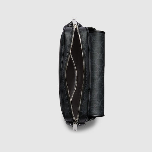 GG Black small crossbody bag - black GG Supreme canvas