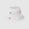Baby GG cotton bucket hat - white