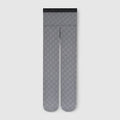Printed stretch nylon tights - black