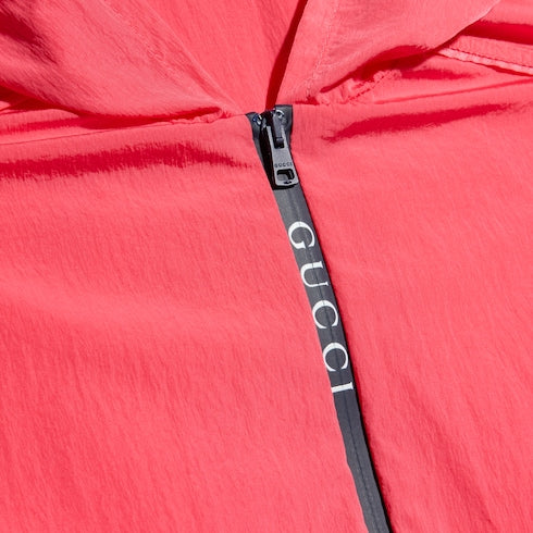 Baby nylon froissé jacket - pink