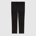 GG cotton viscose formal pant - black