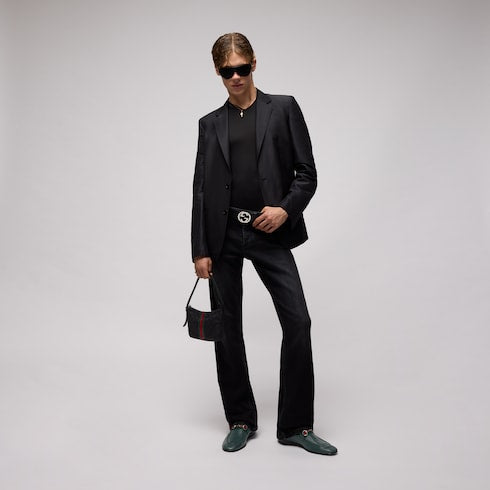 Men's Gucci Como loafer - green leather