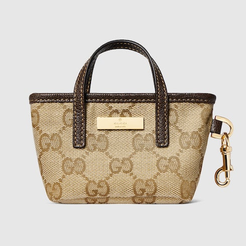 Gucci Tribeca charm - sand and brown GG canvas