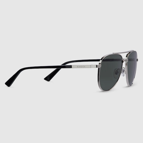 Aviator frame sunglasses - silver