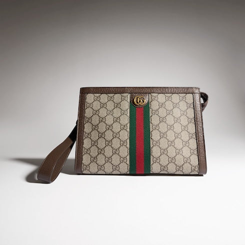 Ophidia medium pouch - beige and ebony Supreme