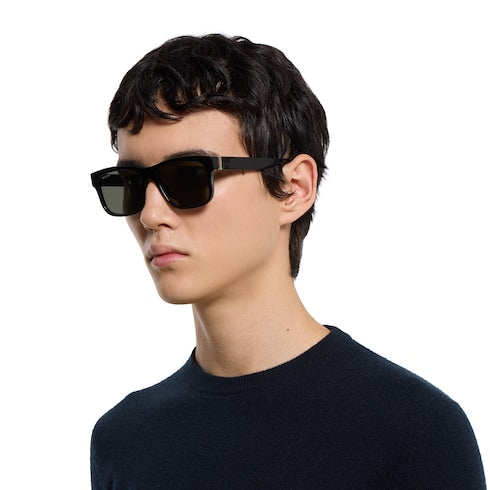 Rectangular frame sunglasses - black